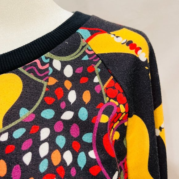 Adidas Multi-Colored Long Sleeve Cropped Sweatshirt in Women's Size S - Picture 5 of 8